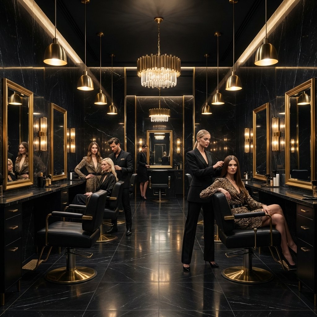 Không gian salon hiện đại
